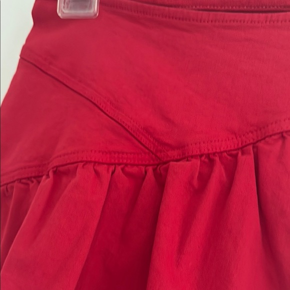 MOTHER Red Asymmetrical Ruffled Mini Skirt size 28 - Picture 3 of 6